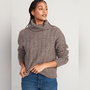 Old Navy XL Go-Recycled Knit Sweater – Brown, Soft & Cozy Sustainable Blend